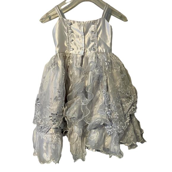 Girls First Holy Communion Dress Primera Comunión Lady of Guadalupe White Size 1 - Picture 3 of 5